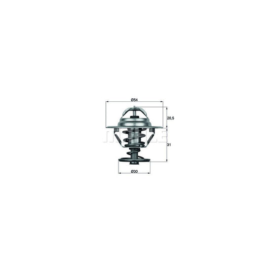 MAHLE ORIGINAL TX 10 81D Engine thermostat Opening Temperature: 81°C, with seal