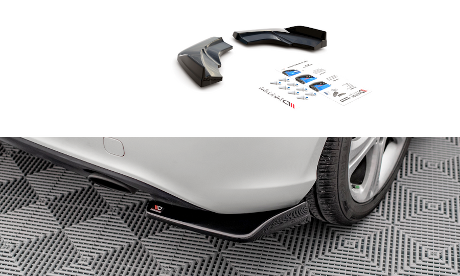 Maxton Design ME-A-176-RSD1T Rear Side Splitters V.1 Mercedes Benz A-Class W176 | Duco Car Parts UK Car Parts