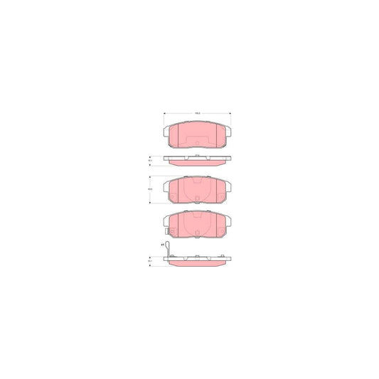 TRW Gdb3357 Brake Pad Set With Acoustic Wear Warning