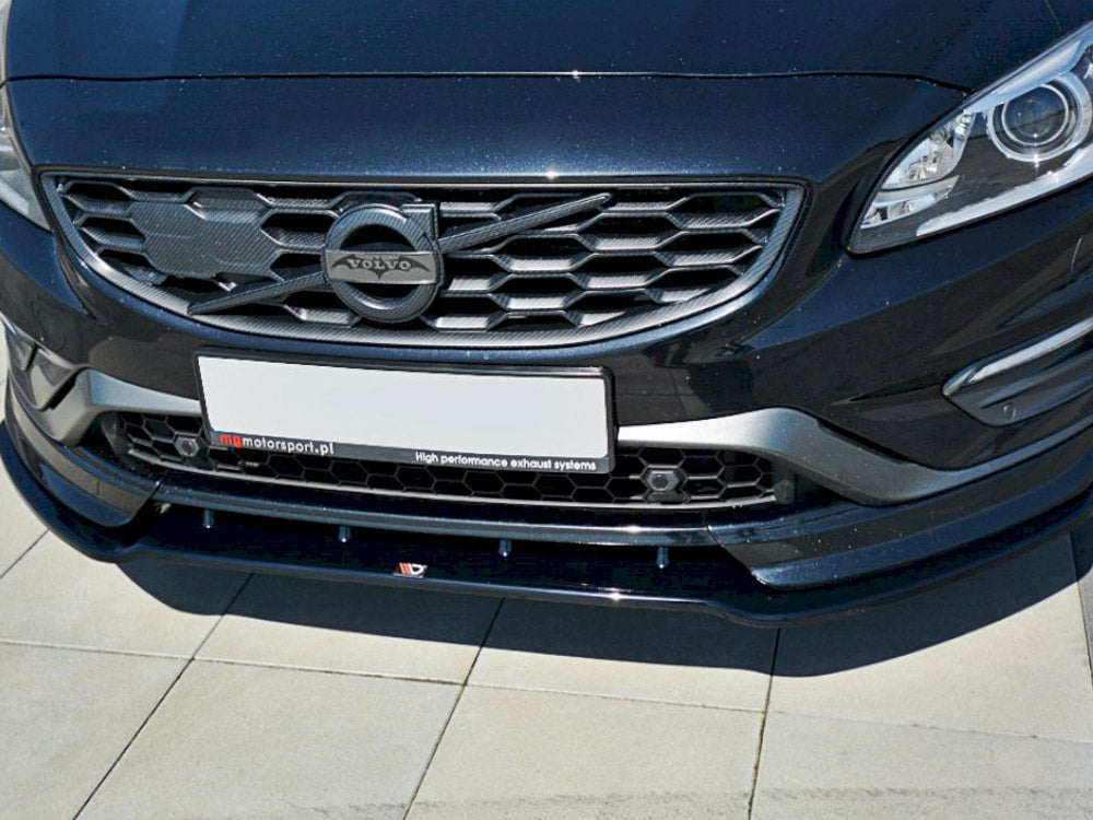 Maxton Design VO-V60-1F-PS-FD1T Front Splitter V.1 Volvo V60 Polestar Facelift | Duco Car Parts UK Car Parts