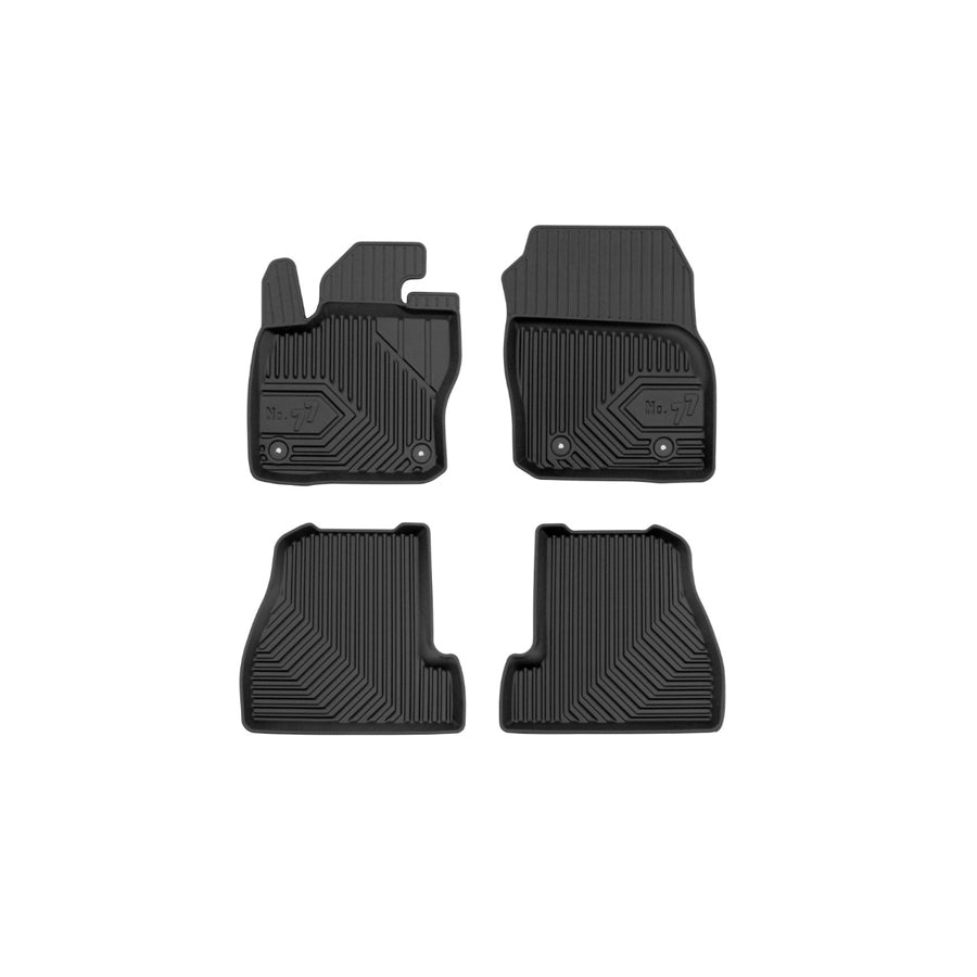FROGUM Tailored, No.77 77425286 Floor mat set for FORD FOCUS Elastomer, Front and Rear, Quantity: 4, Black, (LHD)
