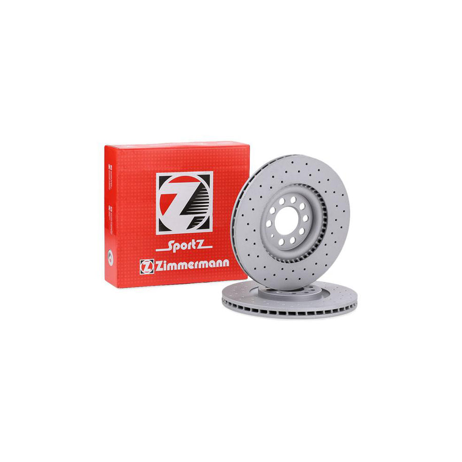 ZIMmERMANN SPORT COAT Z 100 1240 52 Brake Disc Internally Vented Perforated Coated High carbon