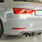 Rieger 00099368 Audi 8V A3 Rear Diffuser for Twin Tailpipe Left & Right - Carbon-Look