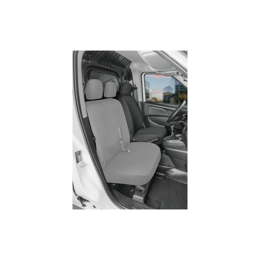 WALSER 10541 Car seat cover for FORD TRANSIT CONNECT Grey, Polyester, Front