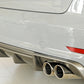 Rieger 00099368 Audi 8V A3 Rear Diffuser for Twin Tailpipe Left & Right - Carbon-Look