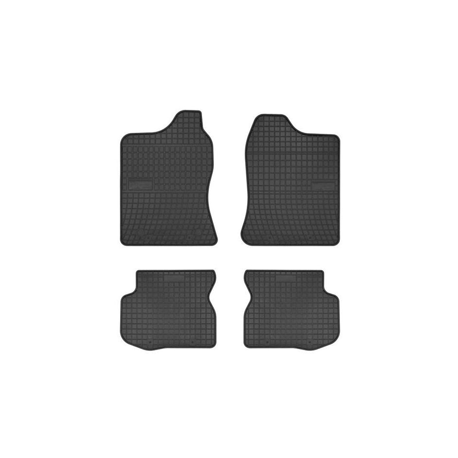 FROGUM Tailored 0604 Floor mat set for SUZUKI Jimny (FJ) Off-Road Elastomer, Front and Rear, Quantity: 4, Black, (LHD)