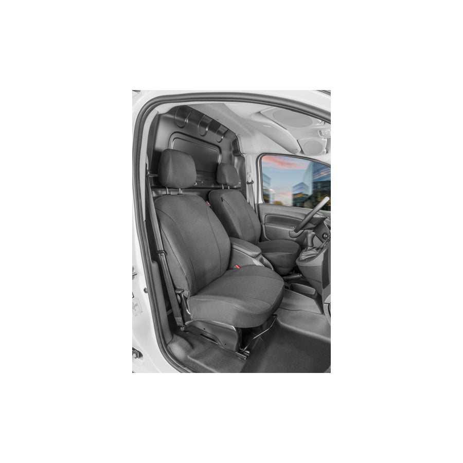 WALSER 10540 Car seat cover suitable for MERCEDES-BENZ CITAN Grey, Polyester, Front