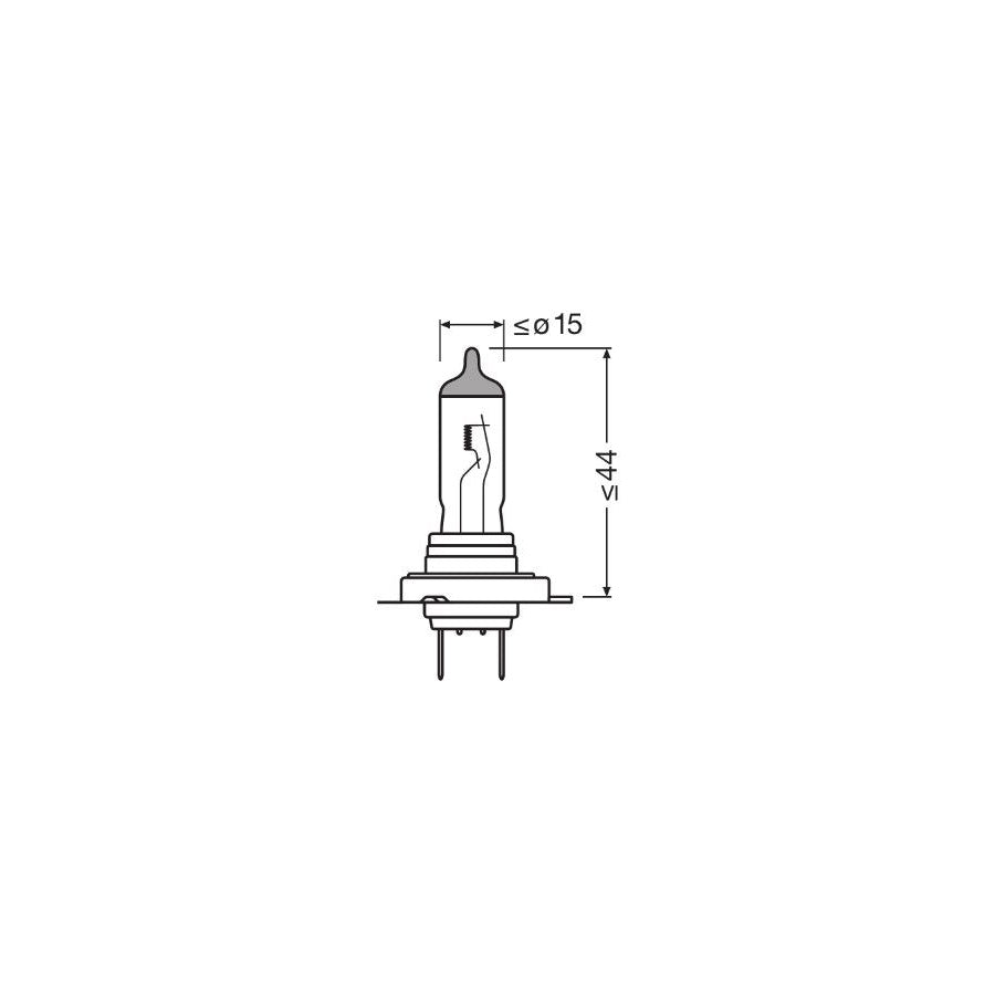 OSRAM 64210CBN Bulb, spotlight H7 12V 55W PX26d 5000K Halogen