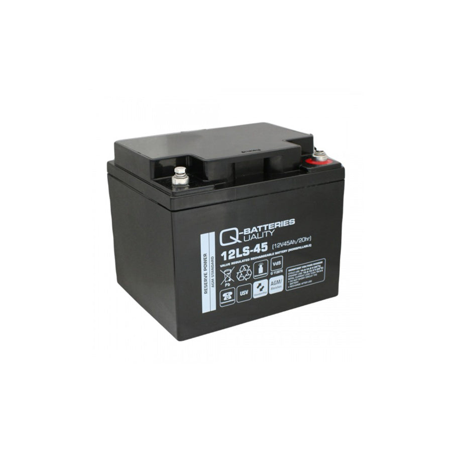 Q-Batteries 12LS45 12V 45Ah lead fleece battery / AGM VRLA with VdS