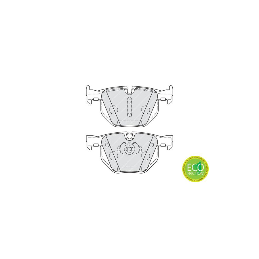 Ferodo Premier Eco Friction Fdb4067 Brake Pad Set Prepared For Wear Indicator With Piston Clip Without Accessories