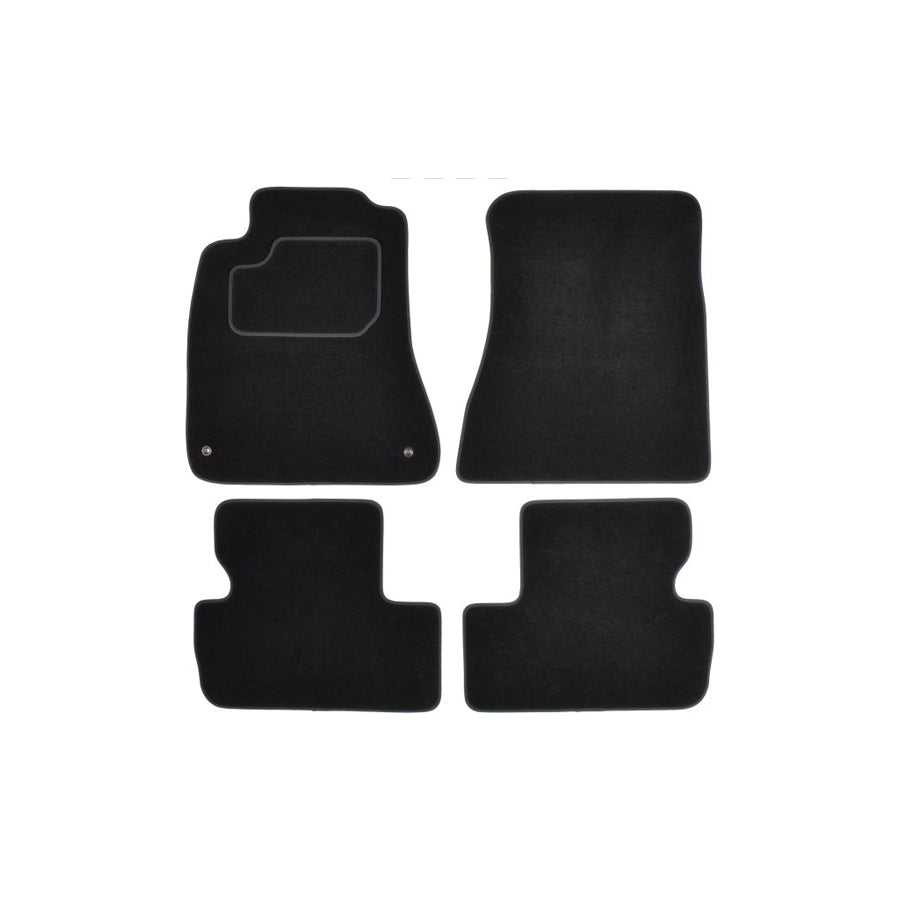 MAMMOOTH A041 LEX20 PRM 01 Floor mat set for LEXUS IS II Saloon (XE20) Textile, Front and Rear, Quantity: 4, Black