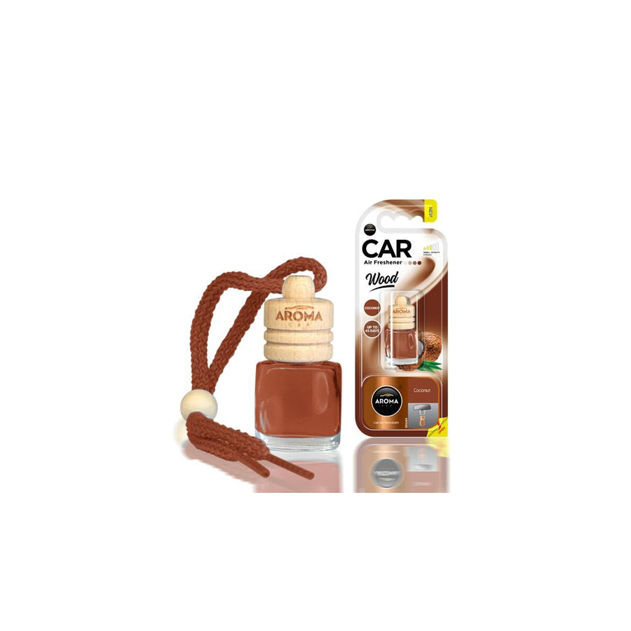 AROMA CAR Wood A83013 Car air freshener Blister Pack, Bottle, Contents: 6ml, with sealing plug