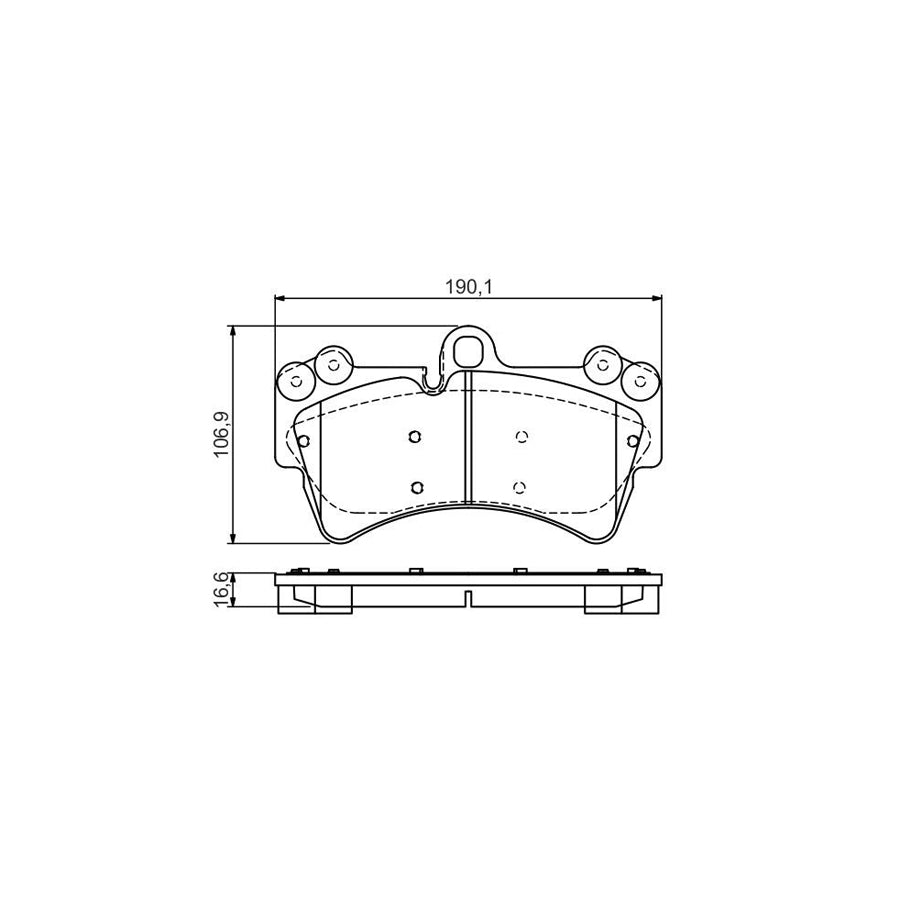 Bosch 0986495435 Brake Pad Set With Acoustic Wear Warning With Anti Squeak Plate With Mounting Manual BP2067