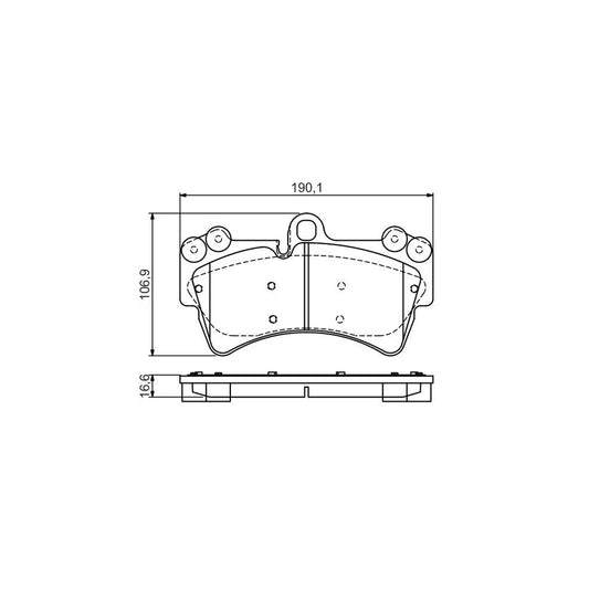 Bosch 0986495435 Brake Pad Set With Acoustic Wear Warning With Anti Squeak Plate With Mounting Manual BP2067