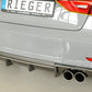 Rieger 00099368 Audi 8V A3 Rear Diffuser for Twin Tailpipe Left & Right - Carbon-Look