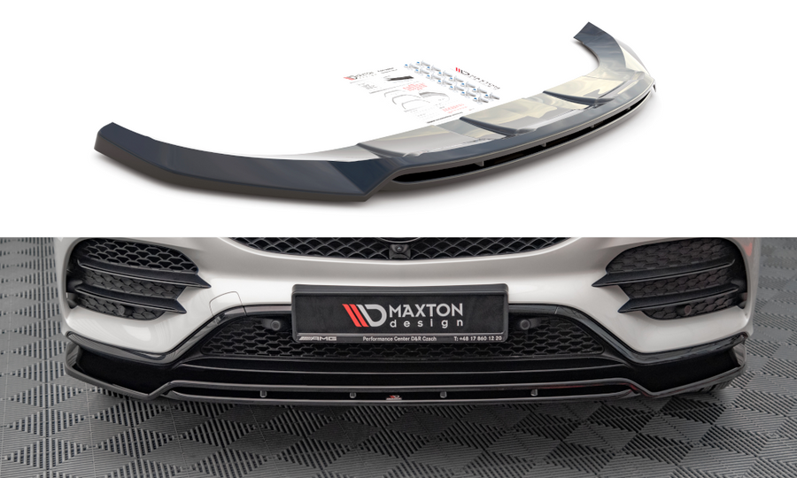 Maxton Design ME-GLS-167-AMGLINE-FD1T+FD1RT Front Splitter Mercedes Benz GLS-Class AMG-Line X167 | Duco Car Parts UK Car Parts
