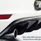Rieger 00059524 VW Mk6 Golf GTI Rear Diffuser for Original Tailpipe Left & RIght -  Matte Black