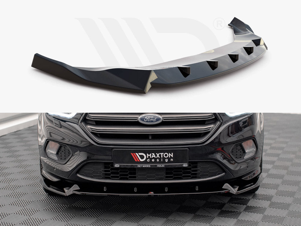 Maxton Design FO-ES-3-STLINE-FD2T Front Splitter V.2 Ford Escape St-line MK3 (2012-2019) | Duco Car Parts UK Car Parts