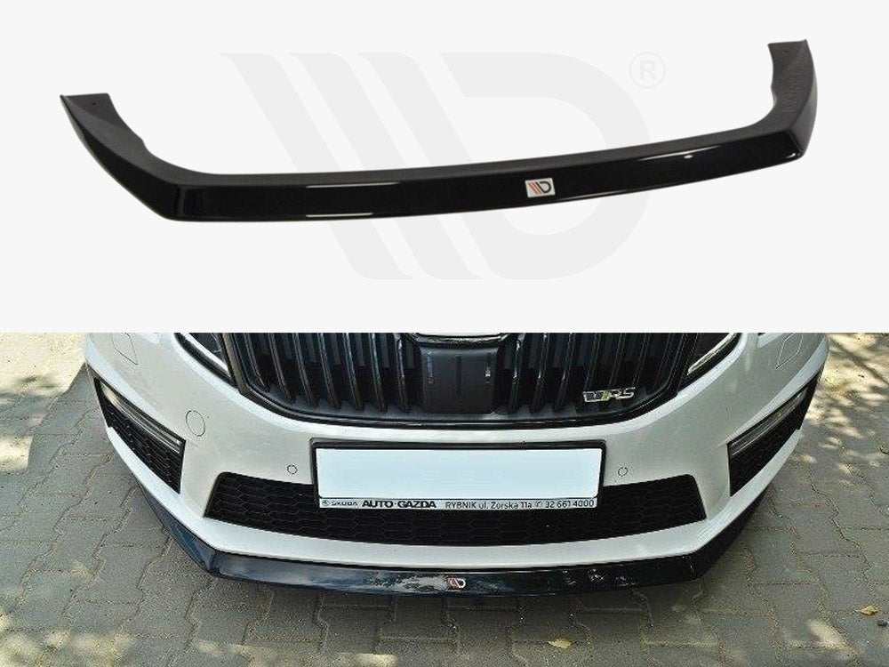 Maxton Design SK-OC-3-RS-FD2T Front Splitter V.2 Skoda Octavia MK3 Vrs (2013-2016) | Duco Car Parts UK Car Parts