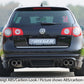 Rieger 00024079 VW 3C Passat Rear Diffuser for Twin Tailpipe Left & Right