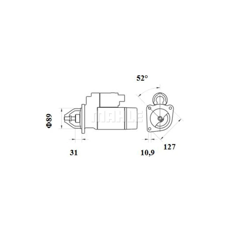 MAHLE ORIGINAL OX 88D Oil Filter Filter Insert