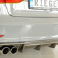 Rieger 00099368 Audi 8V A3 Rear Diffuser for Twin Tailpipe Left & Right - Carbon-Look