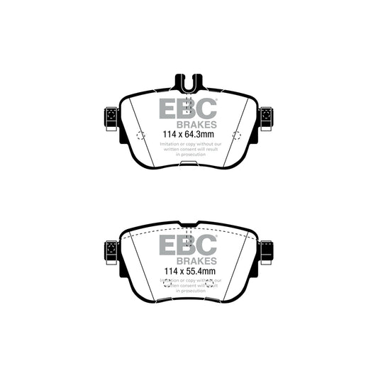EBC Mercedes-Benz W/X222 A/C217 R231 Redstuff Sport Front Brake Pads - Brembo Caliper (Inc. S500, S560, SL500 & SL400)