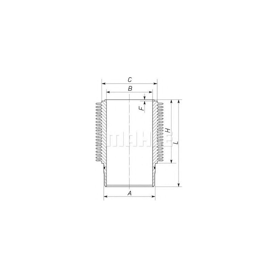 MAHLE ORIGINAL 151WR09 Cylinder Sleeve 95mm