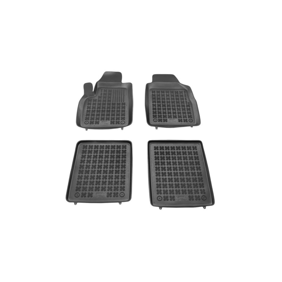 REZAW PLAST Tailored 201502 Floor mat set for FIAT Panda II Hatchback (169) Elastomer, Front and Rear, Quantity: 4, Black