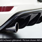 Rieger 00059524 VW Mk6 Golf GTI Rear Diffuser for Original Tailpipe Left & RIght -  Matte Black