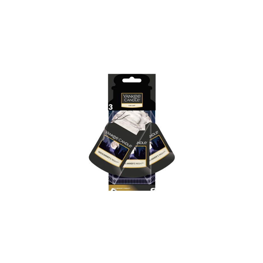 Yankee Candle Car Jar Bonus 3-Pack Car Air Freshener - Midsummers Night