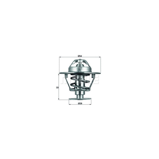 MAHLE ORIGINAL TX 86 76D Engine thermostat Opening Temperature: 76°C, with seal