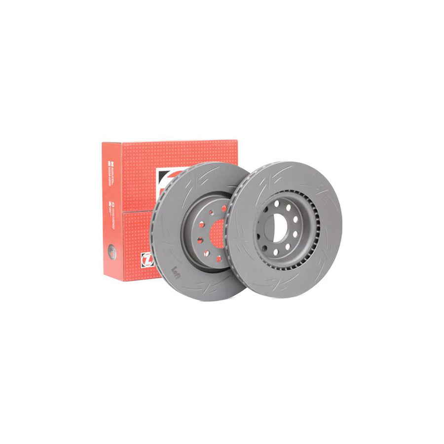 ZIMmERMANN BLACK Z 100 3300 53 Brake Disc Internally Vented Slotted Coated High carbon