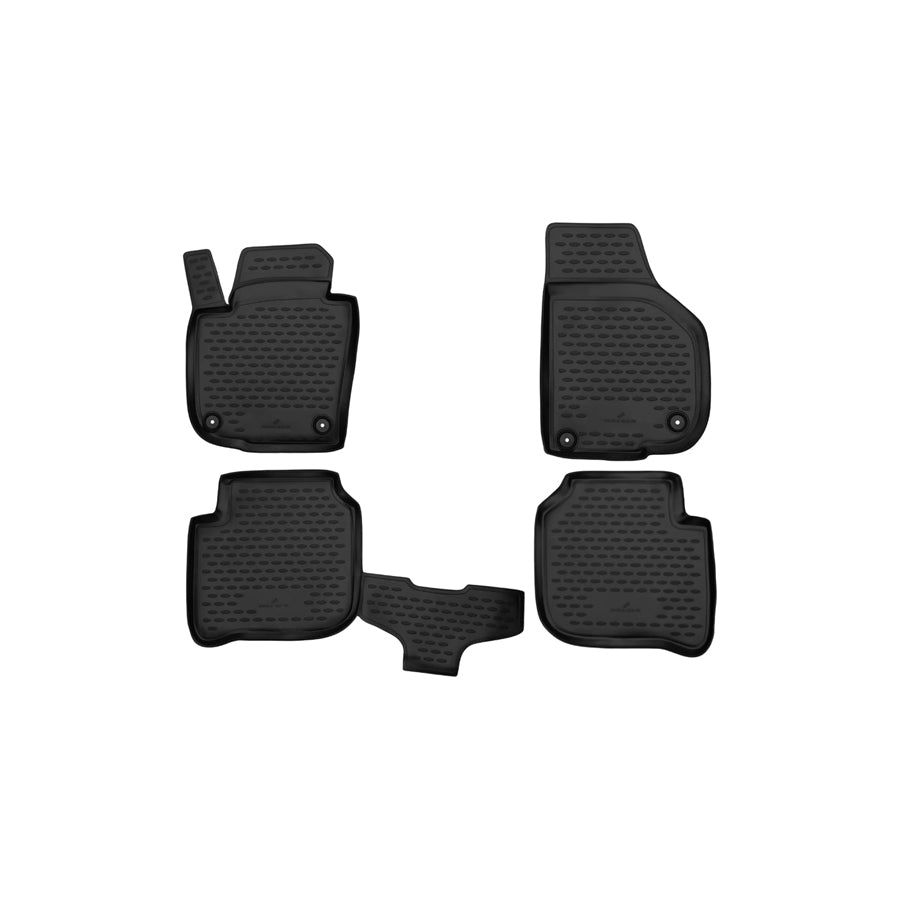 WALSER Tailored, XTR 75145 Floor mat set Elastomer, Front and Rear