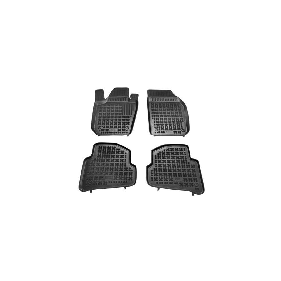 REZAW PLAST Tailored 200211 Floor mat set for SKODA FABIA Elastomer, Front and Rear, Quantity: 4, Black