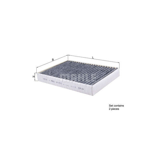 MAHLE ORIGINAL LAK 675/2/S Pollen filter Activated Carbon Filter