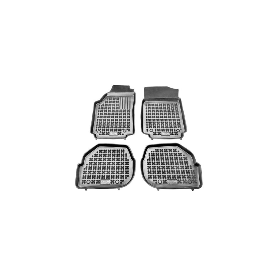 REZAW PLAST Tailored 200302 Floor mat set Elastomer, Front and Rear, Quantity: 4, Black