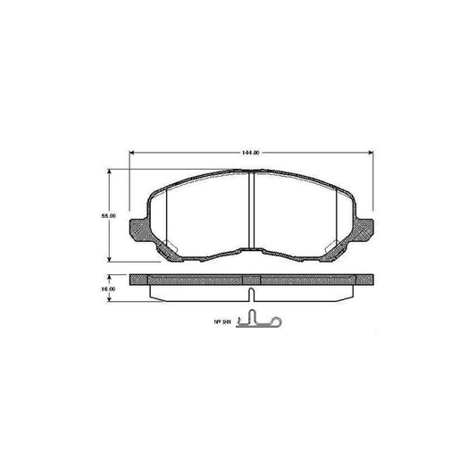 Bosch 0986Tb2825 Brake Pad Set Excl Wear Warning Contact With Accessories