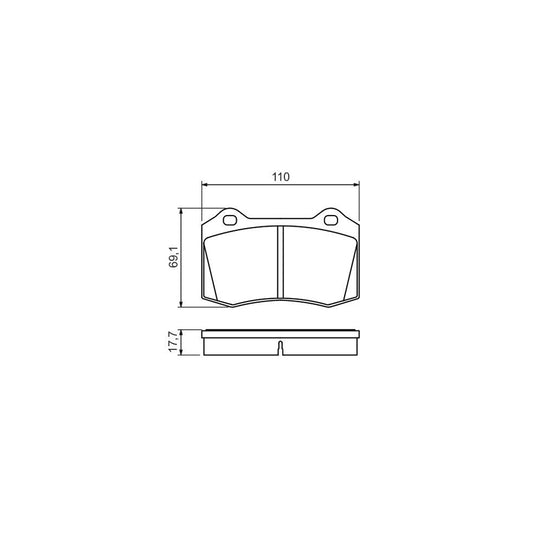 Bosch 0986494486 Brake Pad Set With Anti Squeak Plate BP1407