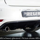 Rieger 00059524 VW Mk6 Golf GTI Rear Diffuser for Original Tailpipe Left & RIght -  Matte Black