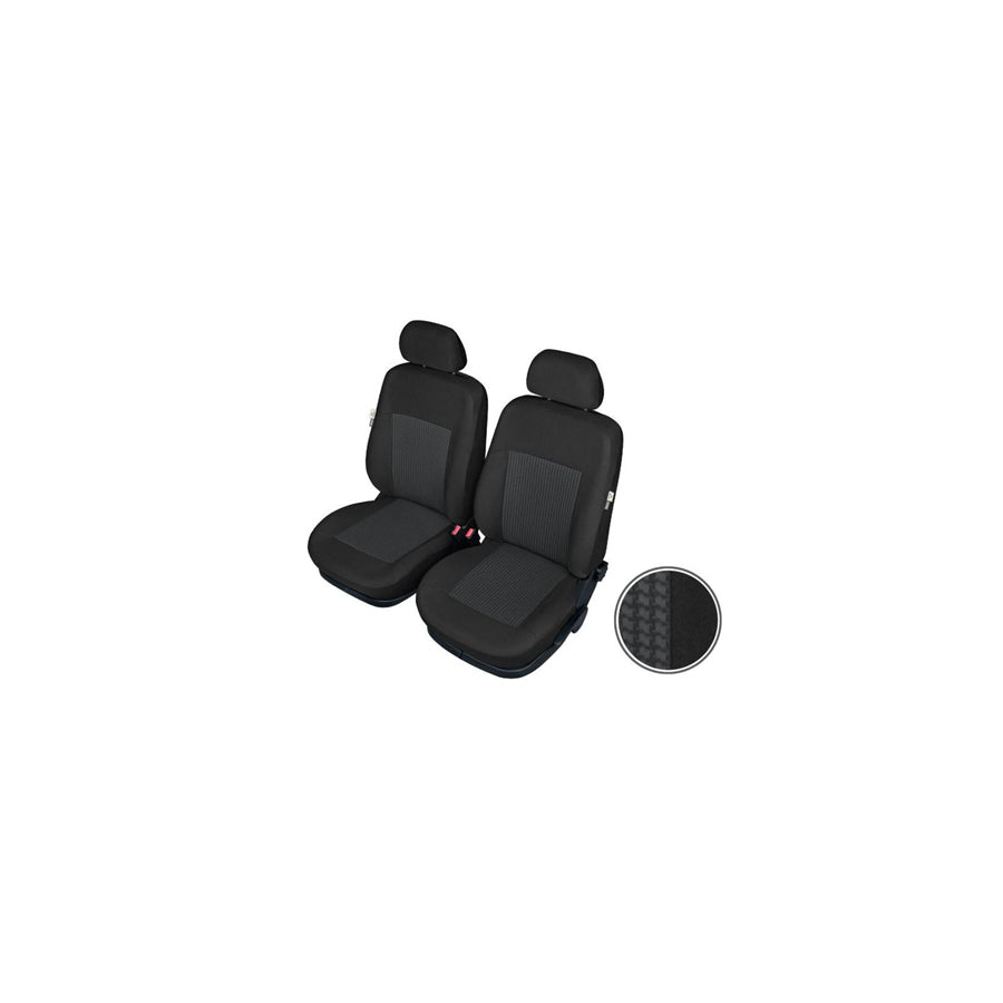 KEGEL BASIC LIN 5-9110-261-3025 Car seat cover Black/Grey, Polyester, PU (Polyurethane), Front