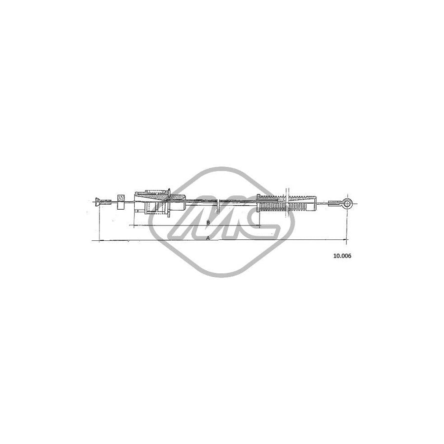 Metalcaucho 80883 Throttle Cable | Duco Car Parts UK Car Parts