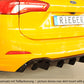 Rieger 00088237 Ford DEH Focus 4 ST Rear Diffuser for Original Tailpipe Left & RIght - Glossy Black
