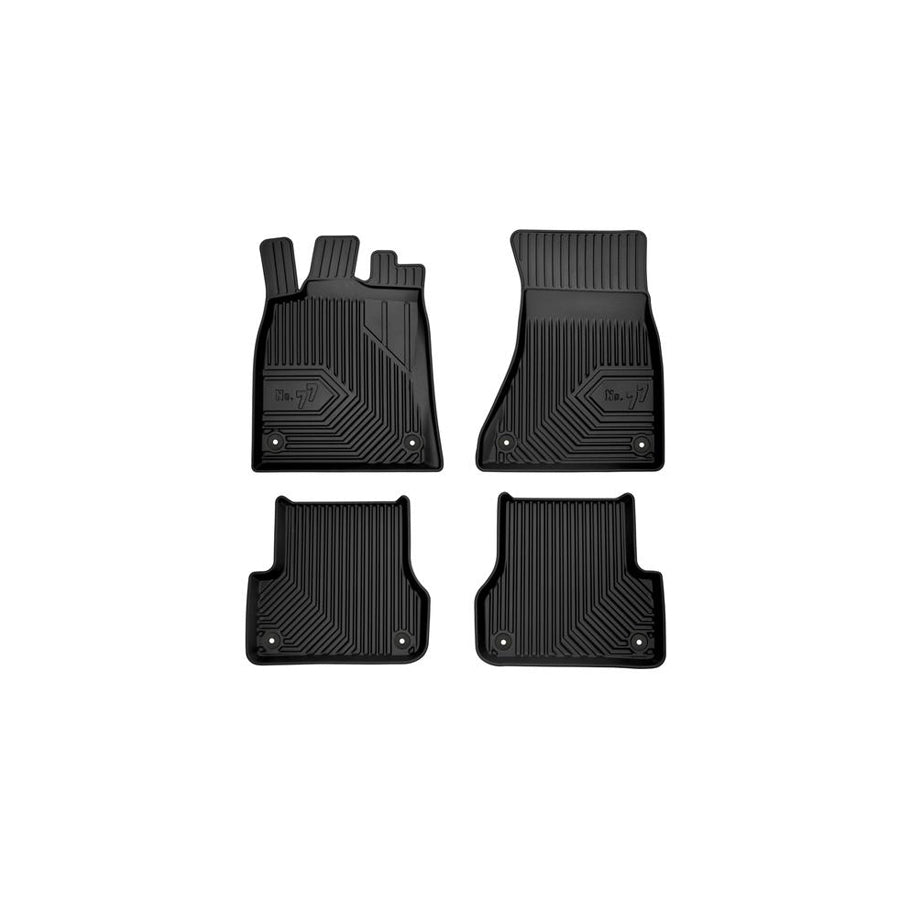 FROGUM Tailored 77407459 Floor mat set for AUDI A6 Elastomer, Front and Rear, Quantity: 4, Black, (LHD)