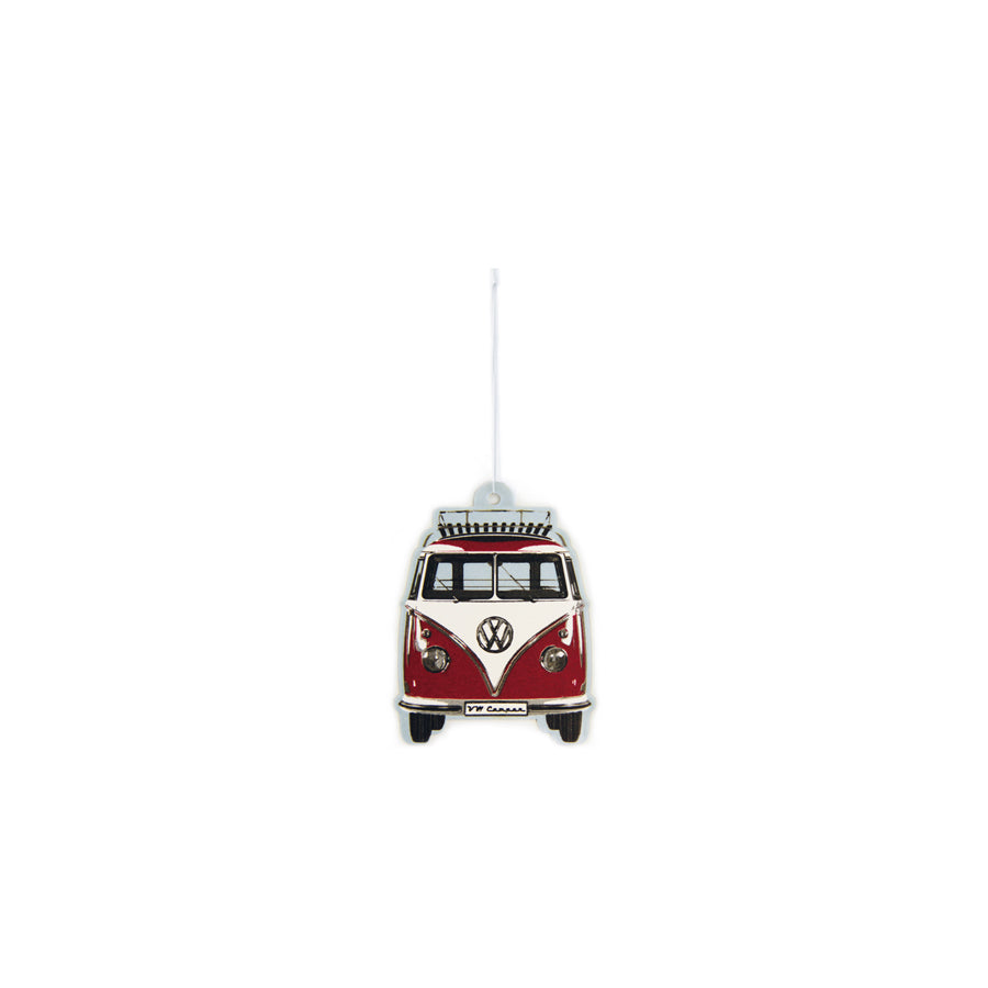 VW Collections Car Air Freshener - VW T1 Bus - Vanilla/Red