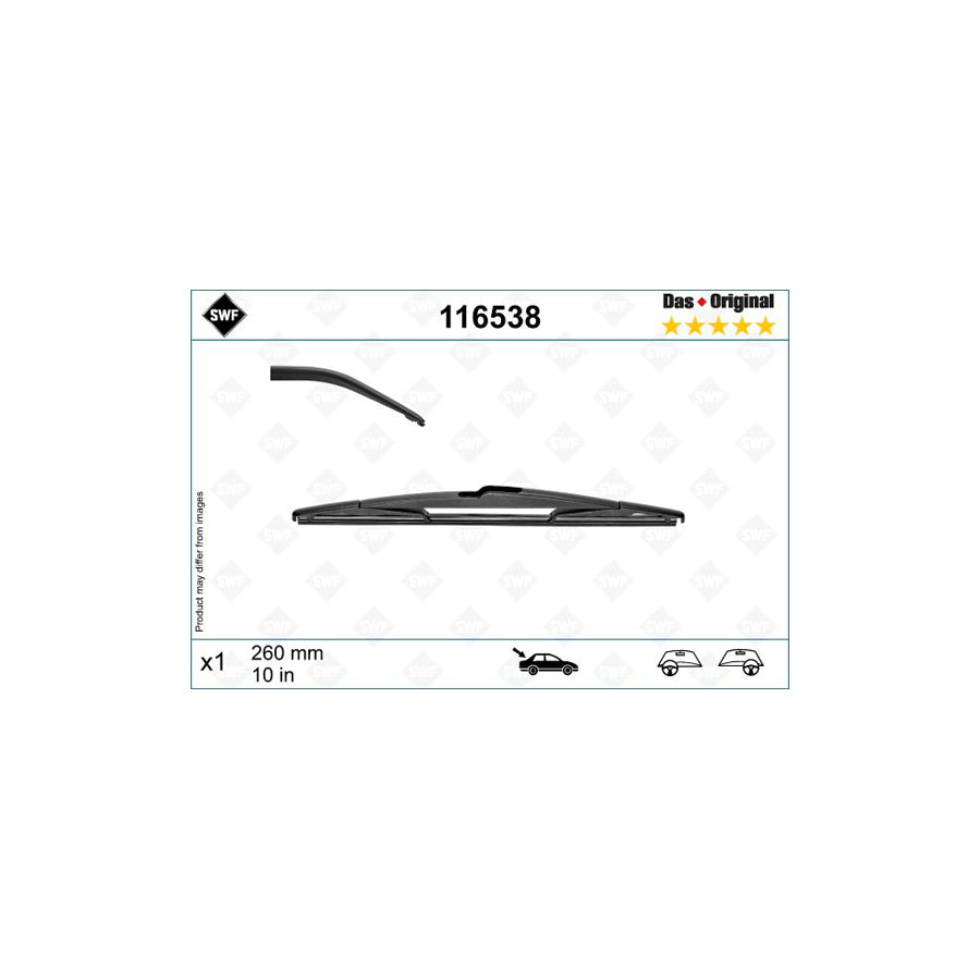 Swf 116538 Wiper Blade For Renault Captur Ii | Duco Car Parts UK Car Parts