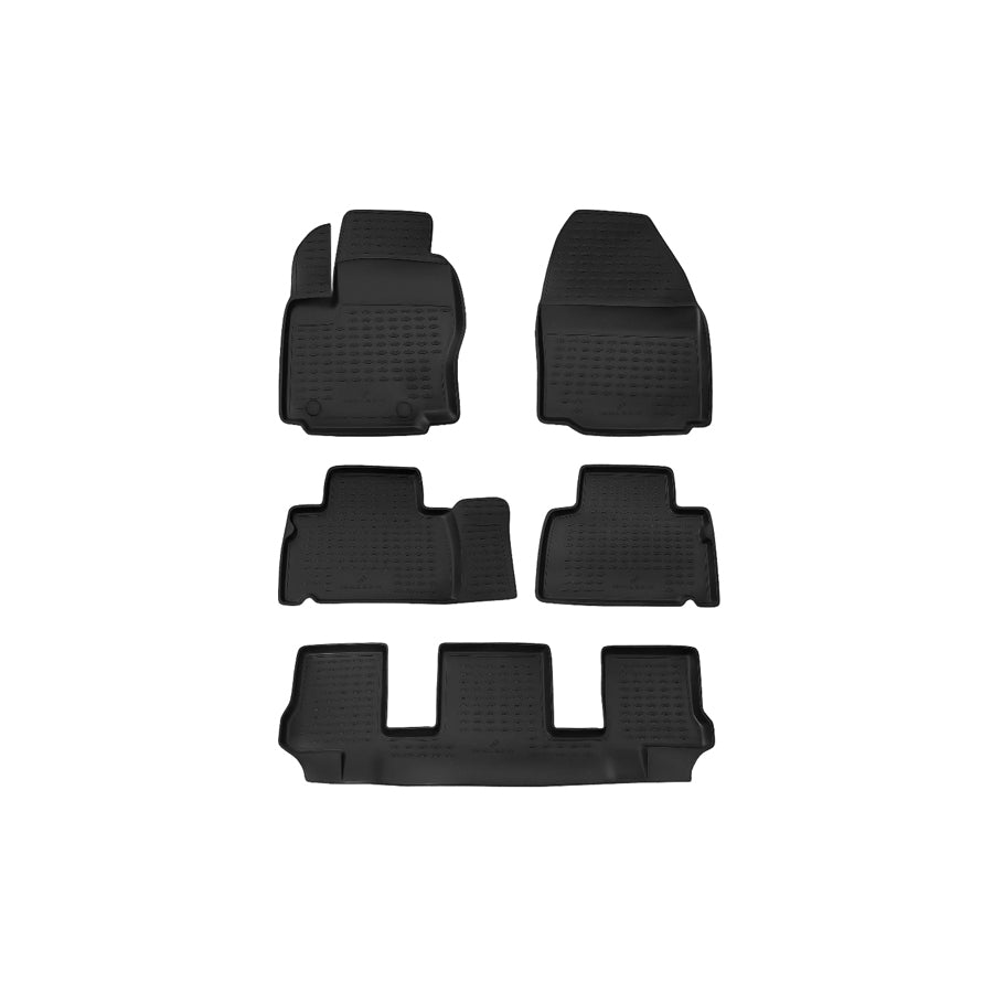 WALSER XTR 75094 Floor mat set Centre, Front and Rear