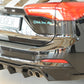 Rieger 00088240 Ford DEH Focus 4 Rear Diffuser for Original Twin Tailpipe RIght (Inc. Focus 4 ST) - Glossy Black