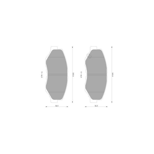 Bosch 0986Ab2385 Brake Pad Set With Acoustic Wear Warning BP2385N
