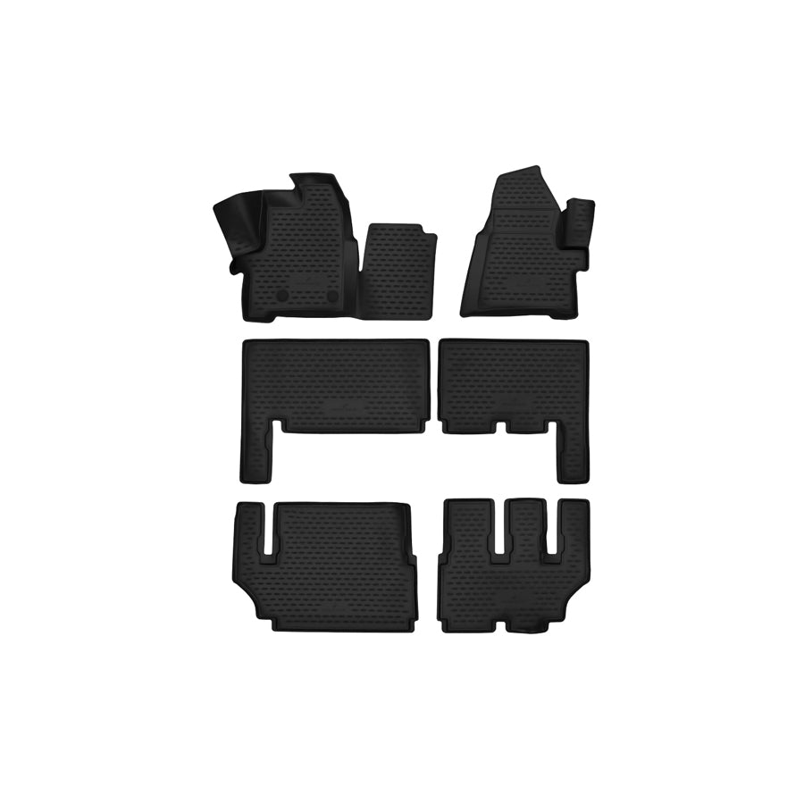 WALSER XTR 75097 Floor mat set Centre, Front and Rear